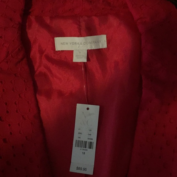 Red New York & Co blazer - Picture 2 of 8